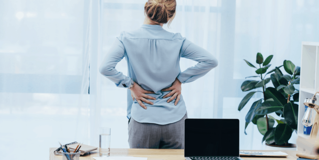 nugaros skausmas nuo streso darbe